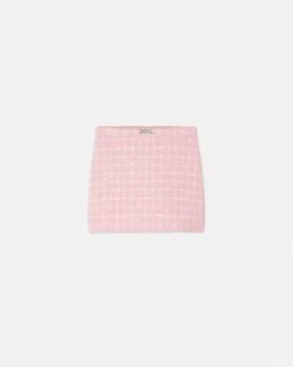 Falda infantil de tweed con corte en A