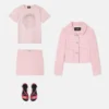 Falda infantil de tweed con corte en A Falda infantil de tweed con corte en A