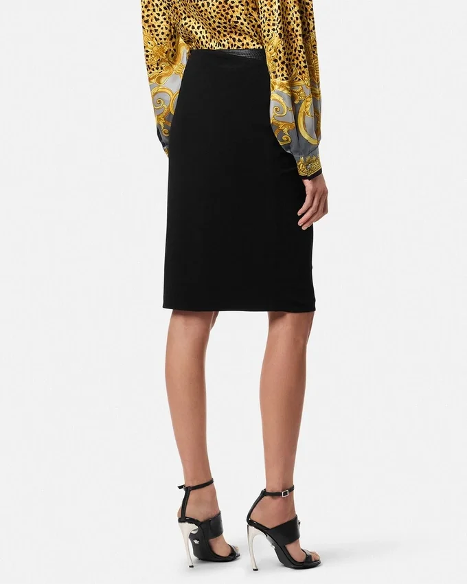 Falda midi drapeada Falda midi drapeada