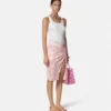 Falda midi drapeada Underwater Barocco Falda midi drapeada Underwater Barocco