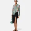 Falda midi drapeada Underwater Barocco Falda midi drapeada Underwater Barocco