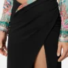 Falda midi drapeada Underwater Barocco Falda midi drapeada Underwater Barocco
