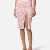 Falda midi drapeada Underwater Barocco Falda midi drapeada Underwater Barocco