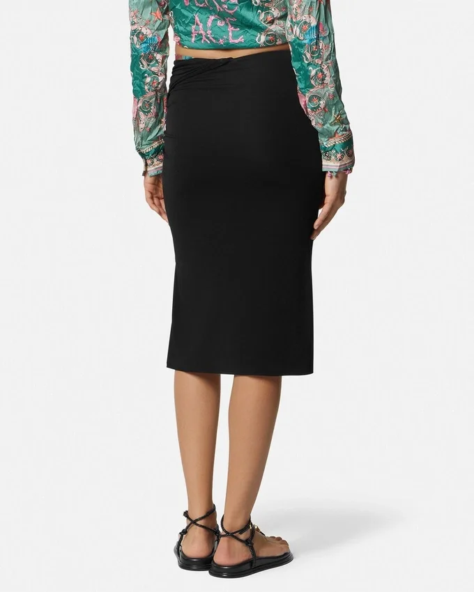 Falda midi drapeada Underwater Barocco Falda midi drapeada Underwater Barocco
