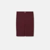 Falda midi lápiz de gabardina elástica Falda midi lápiz de gabardina elástica