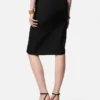 Falda midi lápiz de lana Falda midi lápiz de lana