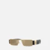 Gafas de sol rectangulares con placa Medusa Gafas de sol rectangulares con placa Medusa
