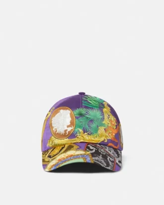 Gorra de béisbol de sarga estampada