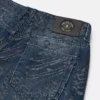 Jeans de pierna ancha con logotipo brillante Jeans de pierna ancha con logotipo brillante
