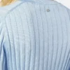 Jersey de cuello redondo de punto acanalado con mezcla de viscosa Jersey de cuello redondo de punto acanalado con mezcla de viscosa