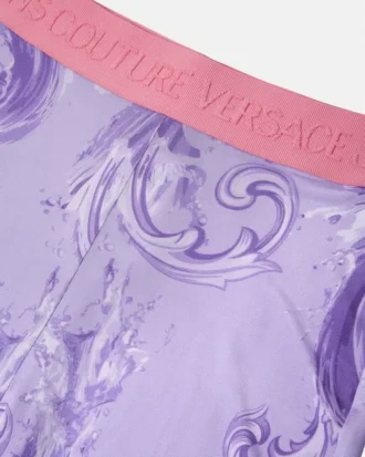 Leggings acampanados de viscosa estampada
