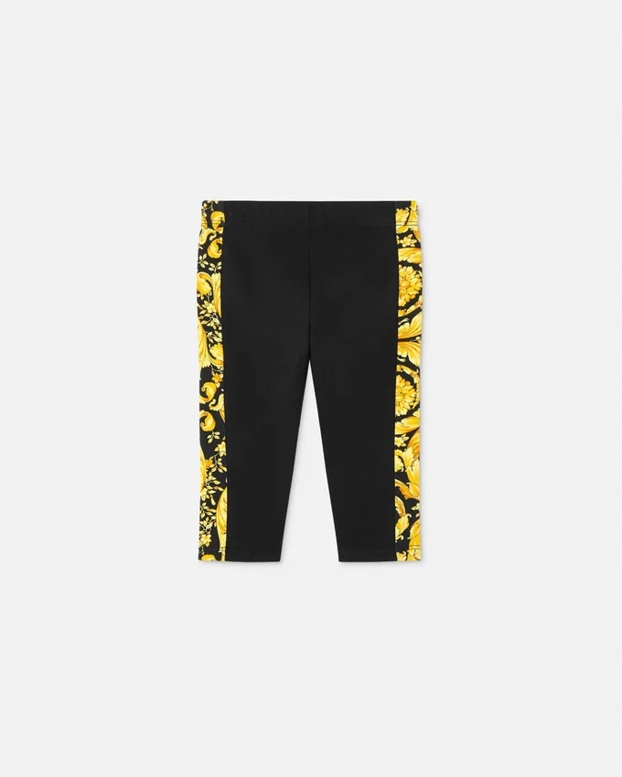 Leggings de jersey de algodón elástico estampados para bebé Leggings de jersey de algodón elástico estampados para bebé