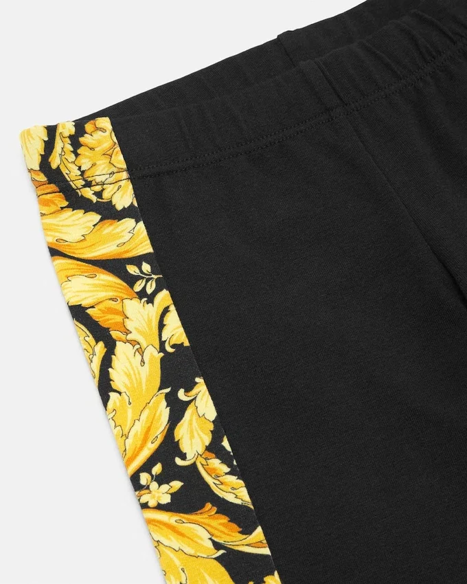 Leggings de jersey de algodón elástico estampados para bebé Leggings de jersey de algodón elástico estampados para bebé