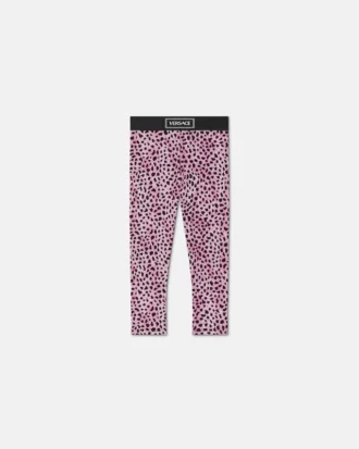 Leggings de jersey de algodón estampado para niña