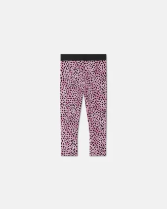 Leggings de jersey de algodón estampado para niña