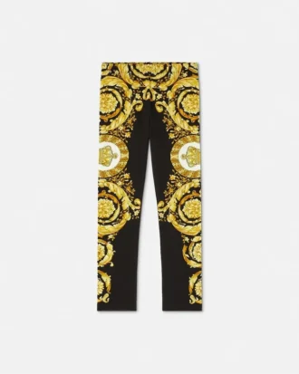Leggings infantiles estampados de jersey de algodón elástico