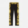 Leggings infantiles estampados de jersey de algodón elástico Leggings infantiles estampados de jersey de algodón elástico