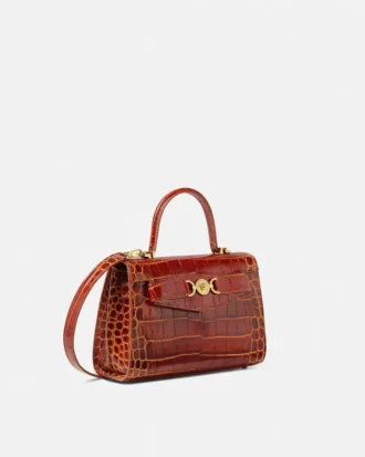 Medusa 95 Croc-Effect Top-Handle