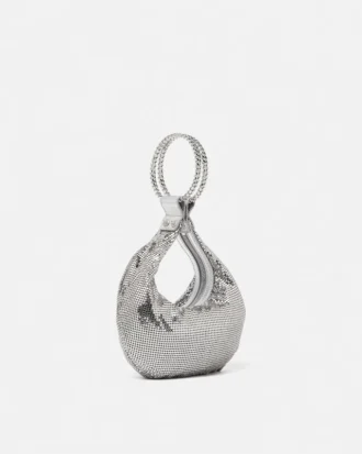Mini bolso de malla metálica