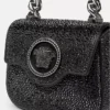 Mini bolso de satén con adornos La Medusa Mini bolso de satén con adornos La Medusa
