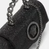 Mini bolso de satén con adornos La Medusa Mini bolso de satén con adornos La Medusa