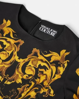 Mini vestido A-line Porcelain Barocco
