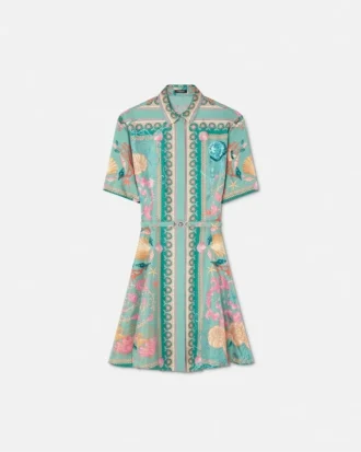 Mini vestido camisero de Barocco Silk Underwater