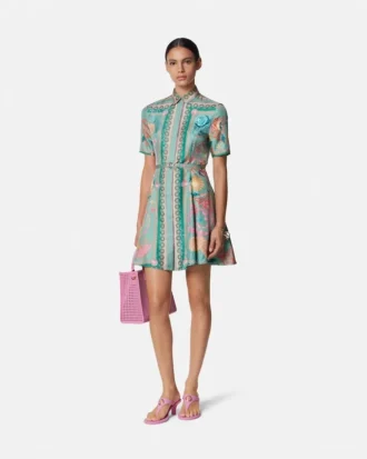 Mini vestido camisero de Barocco Silk Underwater