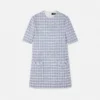 Mini vestido de tweed con corte en A Mini vestido de tweed con corte en A