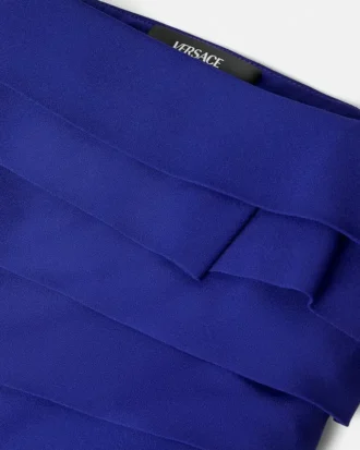 Mini vestido sin tirantes de satén Envers