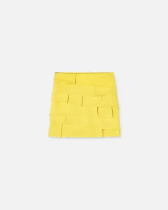 Minifalda ajustada de satén envers