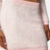 Minifalda de punto de mohair jacquard