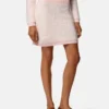 Minifalda de punto de mohair jacquard