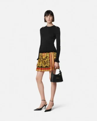 Minifalda plisada Barocco