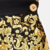 Minifalda plisada de sarga de seda estampada Minifalda plisada de sarga de seda estampada