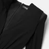 Minivestido de crepé con escote en V profundo