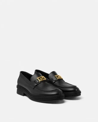 Mocasines de piel Greca