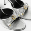 Mules metálicos Opera Bow 85 mm