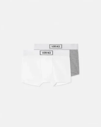 Pack de 2 bañadores de algodón acanalado para niño