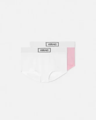 Pack de 2 bañadores de algodón acanalado para niño