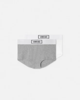 Pack de 2 bañadores de algodón acanalado para niño