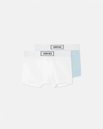 Pack de 2 bañadores de algodón acanalado para niño