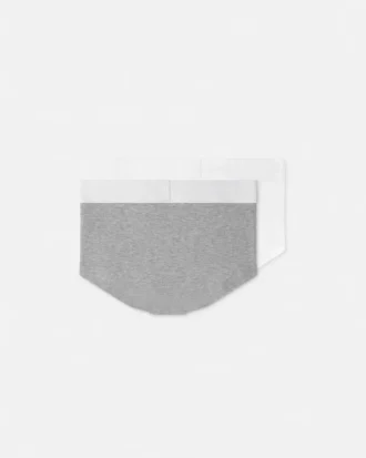 Pack de 2 bañadores de algodón acanalado para niño
