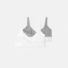 Pack de 2 bralettes de algodón acanalado para niña Pack de 2 bralettes de algodón acanalado para niña