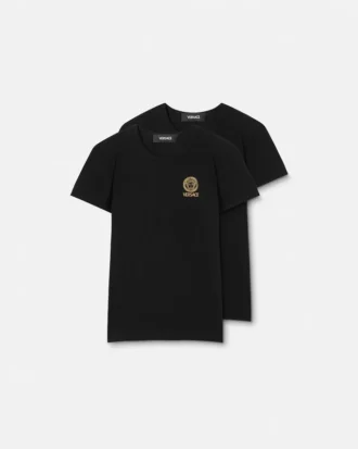 Pack de 2 camisetas interiores de jersey de algodón estampadas para niño