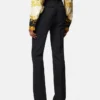 Pantalones ajustados de gabardina de lana elástica