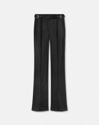 Pantalones anchos con hebillas barrocas