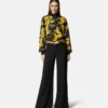 Pantalones anchos con logotipo Pantalones anchos con logotipo
