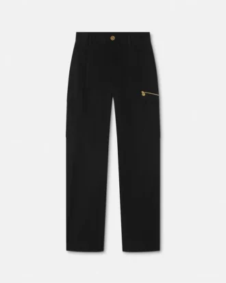 Pantalones cargo de gabardina
