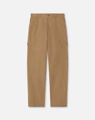 Pantalones cargo de gabardina